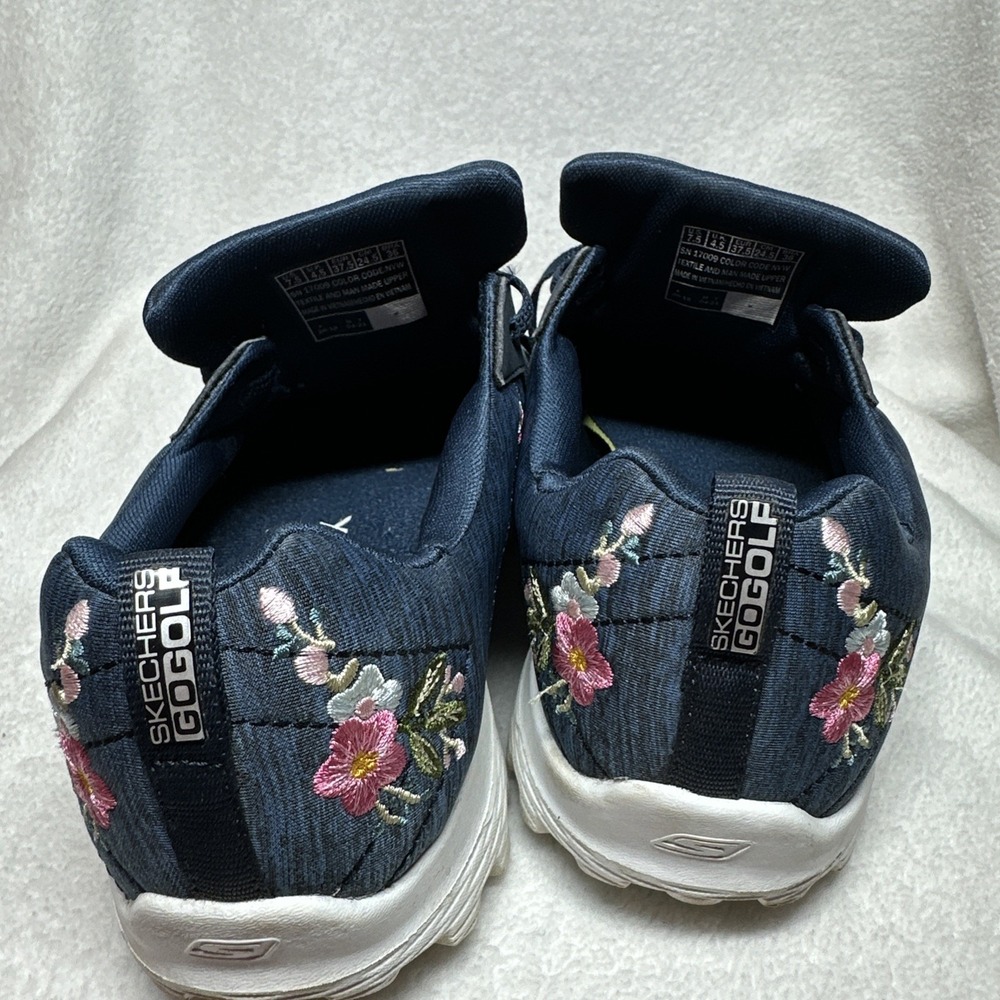 Skechers Women's Shoes With Floral Embroidery Design GoGolf Relaxed For Size 7.5 - Picture 6 of 16